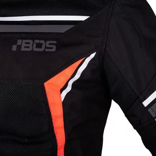 Men’s Motorcycle Jacket BOS Laganas - Black/Orange