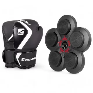 Wall-Mounted Electronic Punching Target inSPORTline Smartpunch + Boxing Gloves inSPORTline Shormag