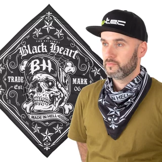 Chusta szal na szyję bandana W-TEC Black Heart Bandest - Bones