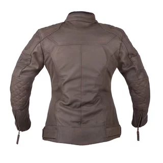 W-TEC Kaika Damen Motorrad Lederjacke - braun