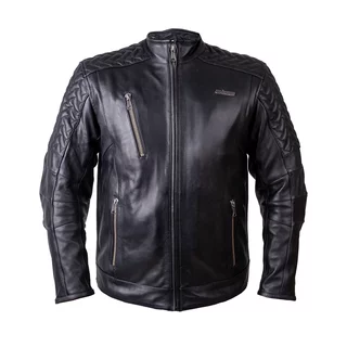 Leather Motorcycle Jacket W-TEC Elcabron - Black