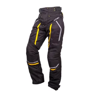 Męskie letnie spodnie motocyklowe W-TEC Durmanes - Czarno-żółty