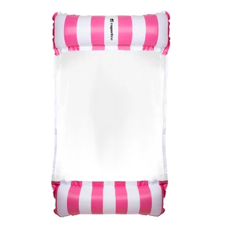 Pompowany materac leżak basenowy inSPORTline WaveBed - Różowy