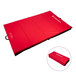 Folding Gymnastics Mat inSPORTline Kvadfold 200 x 120 x 5 cm - Red