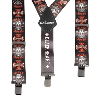 Suspenders W-TEC Black Heart - Warhawk - Cross Skull