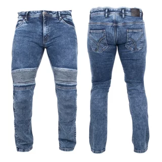 Men’s Motorcycle Jeans BOS Micas - Acid Blue