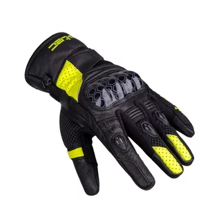 Motorcycle Gloves W-TEC Kudavo - Black-Fluo