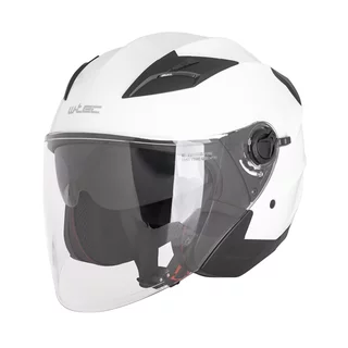 Kask motocyklowy otwarty W-TEC Barcela - Biały błyszczący