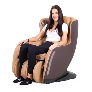 Fotel do masażu relaksu masujący inSPORTline Fidardo - Brązowy
