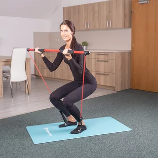Exercise Bar with Resistance Bands inSPORTline 130 cm