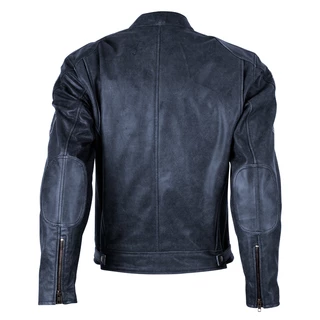 BOS 2058 Navy Herren Leder Motorradjacke