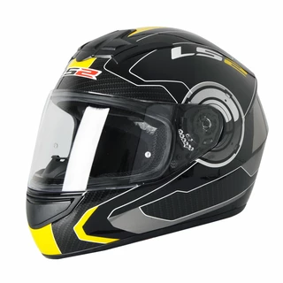 Motorcycle helmet LS2 Atmos - Black-Yellow