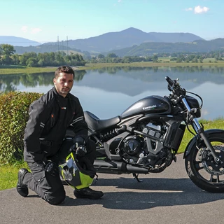 Kožené moto boty W-TEC Benkoff - černá