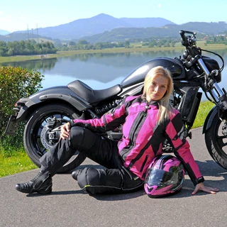 Nyitható motoros bukósisak W-TEC YM-925 Magenta - rózsaszín-fekete
