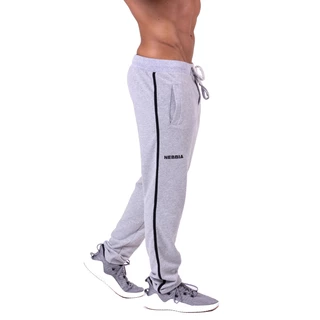 Męskie spodnie dresowe Nebbia Side Stripe Retro Joggers 154 - Czarny
