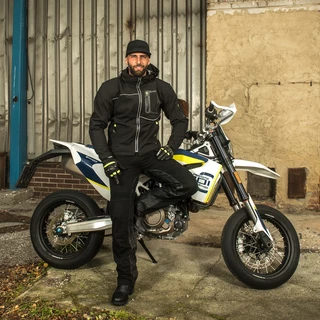 Męskie spodnie motocyklowe W-TEC Raggan - Czarny