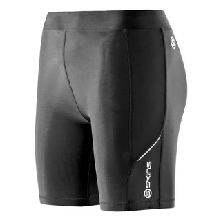 Dámske krátke kompresné nohavice Skins A200 - čierna - čierna