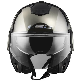 Flip-Up Motorcycle Helmet LS2 FF399 Valiant Chrome