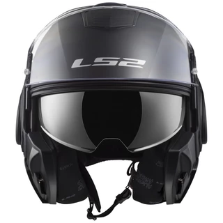 Flip-Up Motorcycle Helmet LS2 FF399 Valiant - Gloss Black