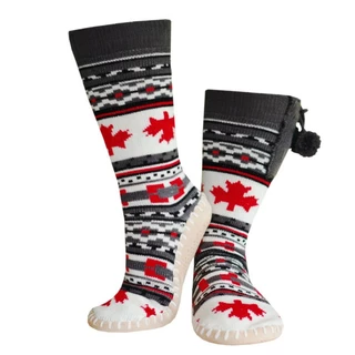 Heated Sock Slippers Glovii GQ4 - Grey-Red