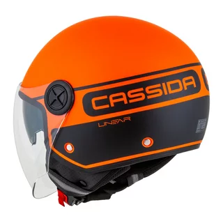 Motorradhelm Cassida Handy Plus Linear orange matt/schwarz