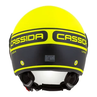 Motorcycle Helmet Cassida Handy Plus Linear Pearl Fluo Yellow/Matte Black