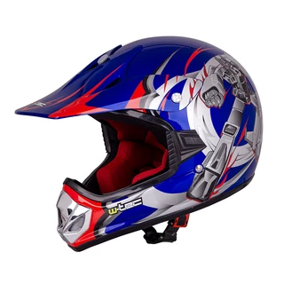 Junior motorcycle helmet W-TEC V310 - Blue Transformers