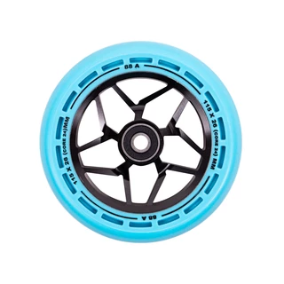 Scooter Wheels LMT L 115 mm w/ ABEC 9 Bearings - Black-White - Black-Blue