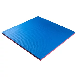 Mata puzzle fitness tatami na podłogę ochronna inSPORTline Malmeida 100x100x4 cm - Czerwono-niebieski