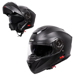 Flip-Up Motorcycle Helmet W-TEC Lanxamo - Matt Black