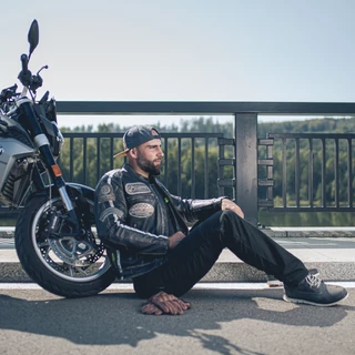Men’s Motorcycle Pants W-TEC Raggan - Black