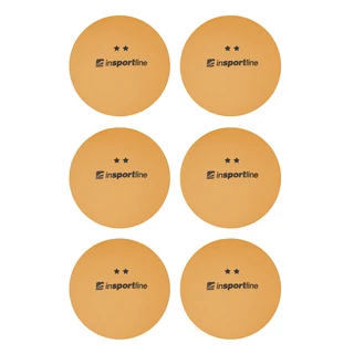 Piłeczki do tenisa stołowego ping-ponga inSPORTline Elisenda S2 6 szt - Pomarańczowy