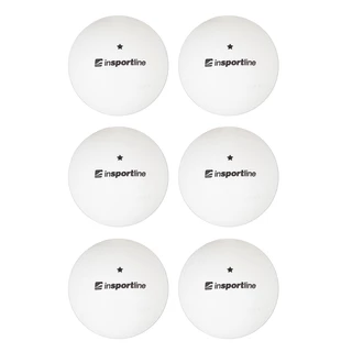 Table Tennis Balls inSPORTline Elisenda S1 – 6 Pcs. - White