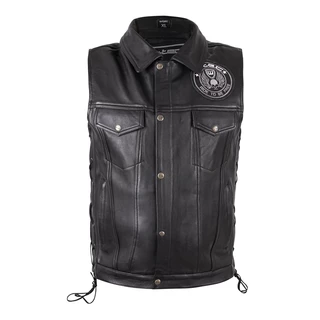 Leather Motorcycle Vest W-TEC Highstake