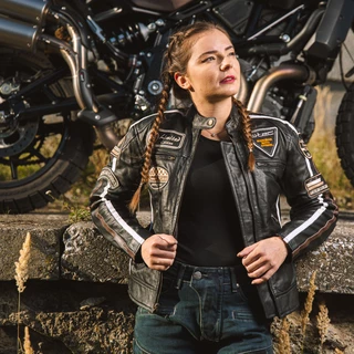 W-TEC Sheawen Lady Damen-Leder-Motorradjacke