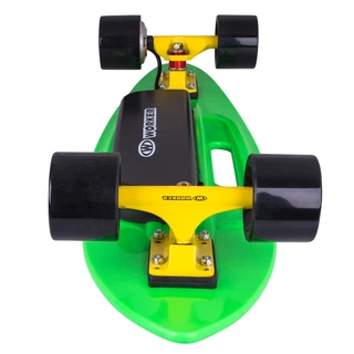 Elektrický longboard WORKER Smuthrider - rozbaleno - žluto-zelená