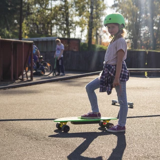 Elektrický longboard WORKER Smuthrider - rozbaleno - žluto-zelená