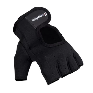 Neoprénové fitness rukavice inSPORTline Aktenvero - čierna