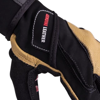 Usnjene fitnes rokavice inSPORTline Trituro - črna-rumena
