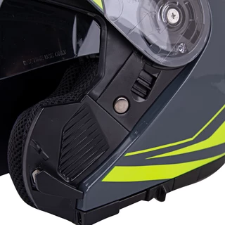 Kask motocyklowy szczękowy z blendą W-TEC FS-907 P/J + szybka - Black Matt