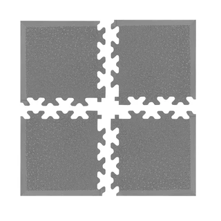 Puzzle fitness szőnyeg sarok összekötő elem Simple 4db szürke