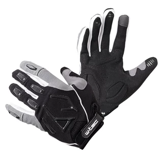 Motokros rokavice W-TEC Atmello - črna - črna
