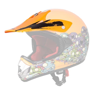 Ersatzvisier für Kinderhelm V310 - Zombie-Neonorange