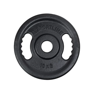 Litinový olympijský kotouč inSPORTline Castblack OL 10 kg 50 mm - rozbaleno