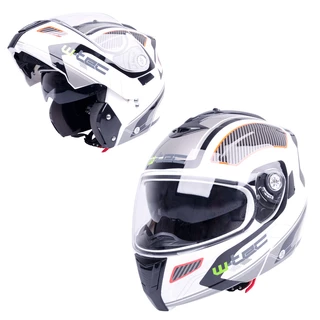 Moto prilba W-TEC NK-839 - S-Cape White Red, XXL (63-64)