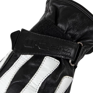 Klasyczne rękawice motocyklowe W-TEC Classic - Białe Czarne Kości