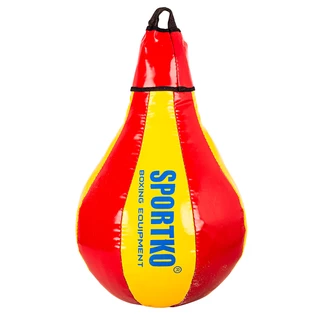 Boxovací pytel SportKO GP1 24x40cm / 5kg - červeno-žlutá
