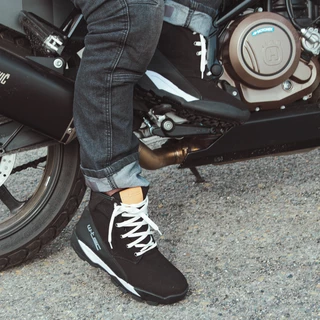 Motorcycle Boots W-TEC Duasoler - Black
