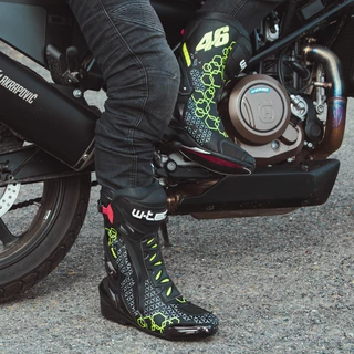Męskie buty motocyklowe W-TEC Reaper - Czarno-zielony