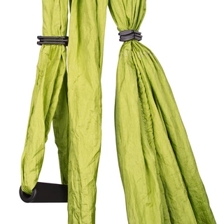 inSPORTline Hemmok Yoga Gurte grün mit Haltern und Seilen